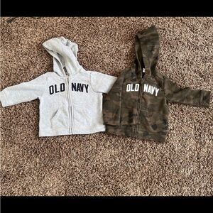 Old Navy hoodies 6-12m
